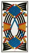 Dix d'Épées - Tarot de Marseille