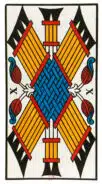 Dix de Bâtons - Tarot de Marseille