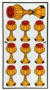Dix de Coupes - Tarot de Marseille