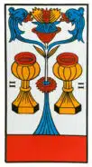 Deux de Coupes - Tarot de Marseille