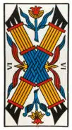 Six de Bâtons - Tarot de Marseille