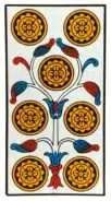 Sept de Deniers - Tarot de Marseille