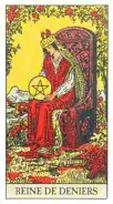 Reine de Deniers - Tarot Rider Waite