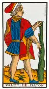 Valet de Bâtons - Tarot de Marseille